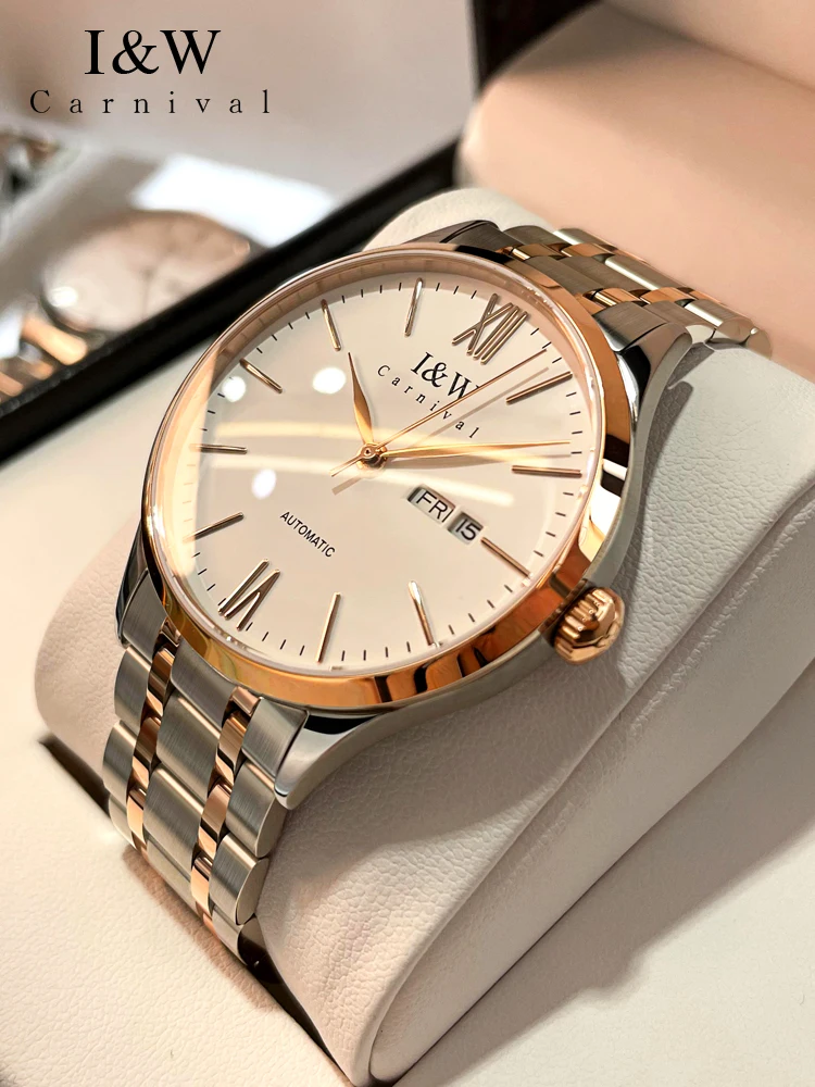 Карнавальный бренд элитные модные сапфировые механические часы серии IW мужские