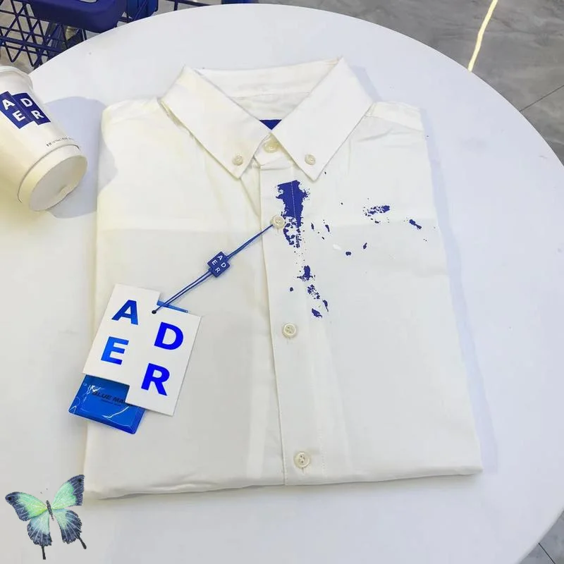

ADER Error Shirt Splash Ink Paint Men Women Stylish Hip Hop Design Long Sleeve Shirt
