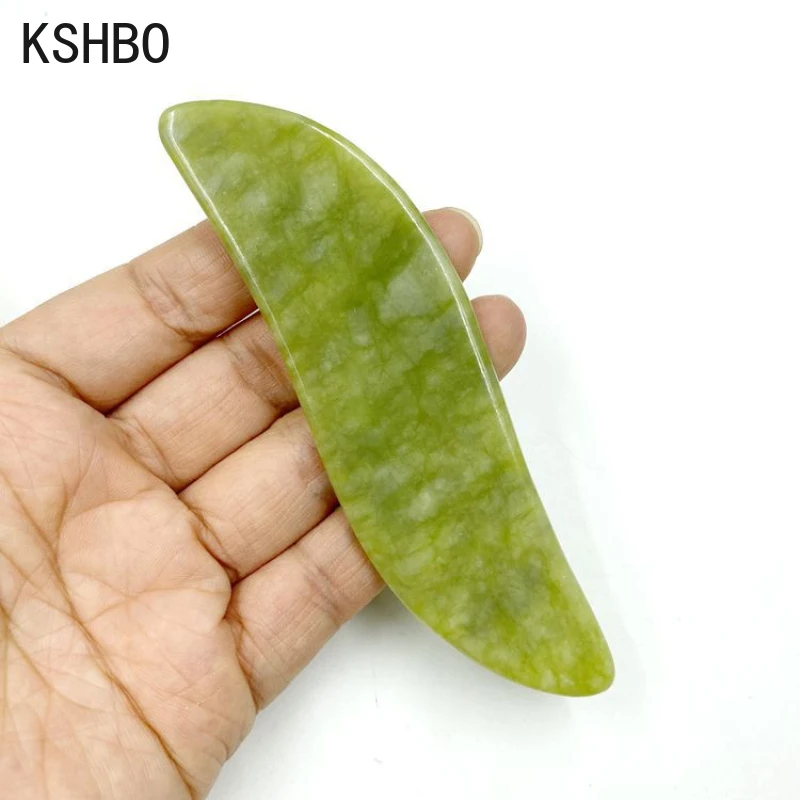 KSHBO Новая доска для массажа Гуаша из нефрита Guasha Natural Stone Scraper Beauty Tool Health Care Meridian Scraping Lose Weight Massager.