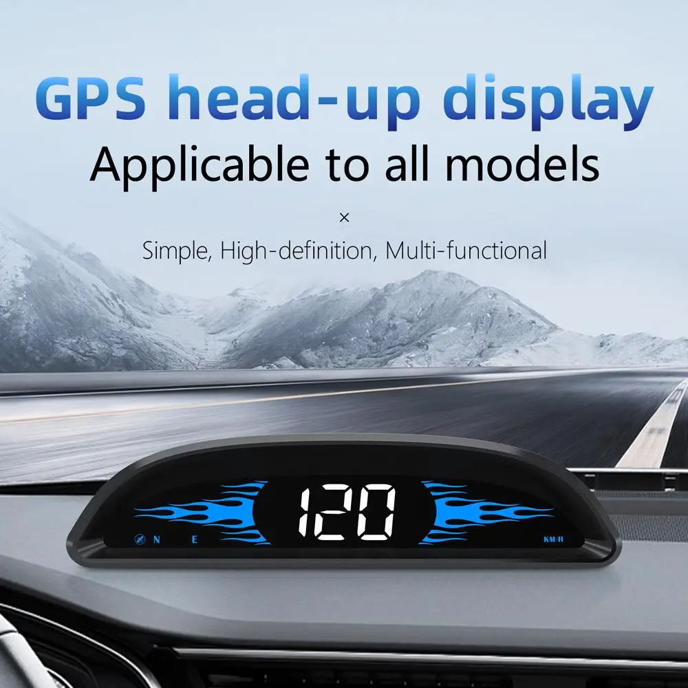 

4Pcs G2 Car HUD HD Head-up Display Outdoor Off-road Vehicle Speed Guide Gauge Two Alarm Functions Adaptive Sensitivity