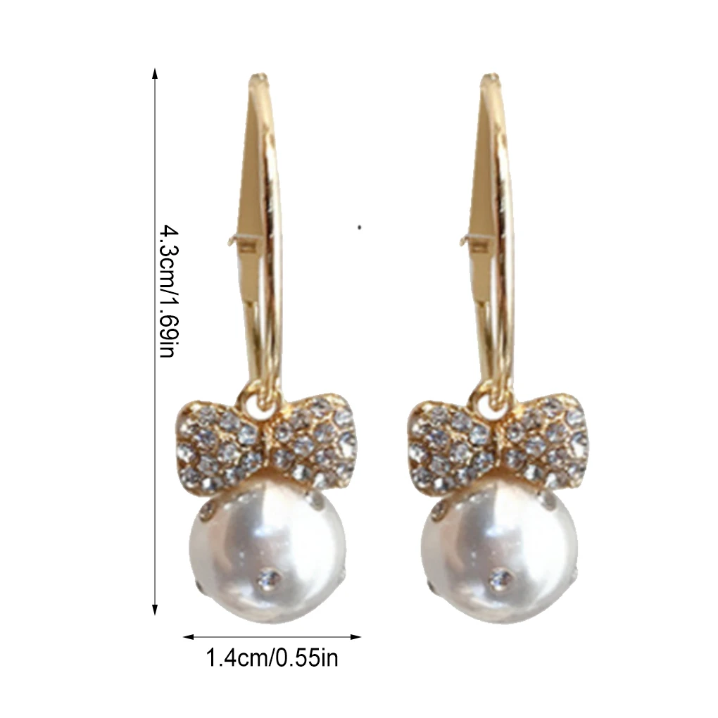 Серьги 2 шт. модные милые серьги-подвески с бантом украшения для ушей на свадьбу