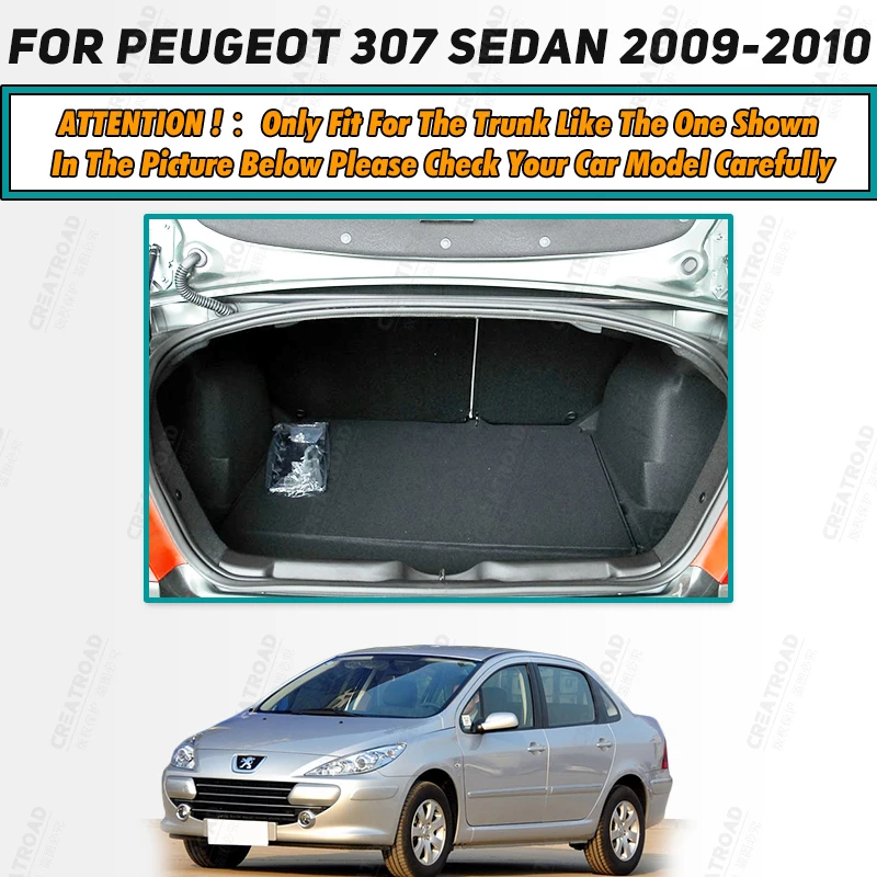 Коврик для багажника автомобиля PEUGEOT 307 седан 2009 2010 пользовательские