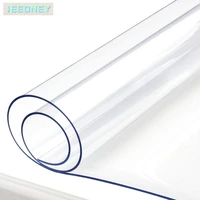 soft glass flexible tablecloth liquid film oilcloth for table transparent floor mat table protector cover pvc silicone cloth