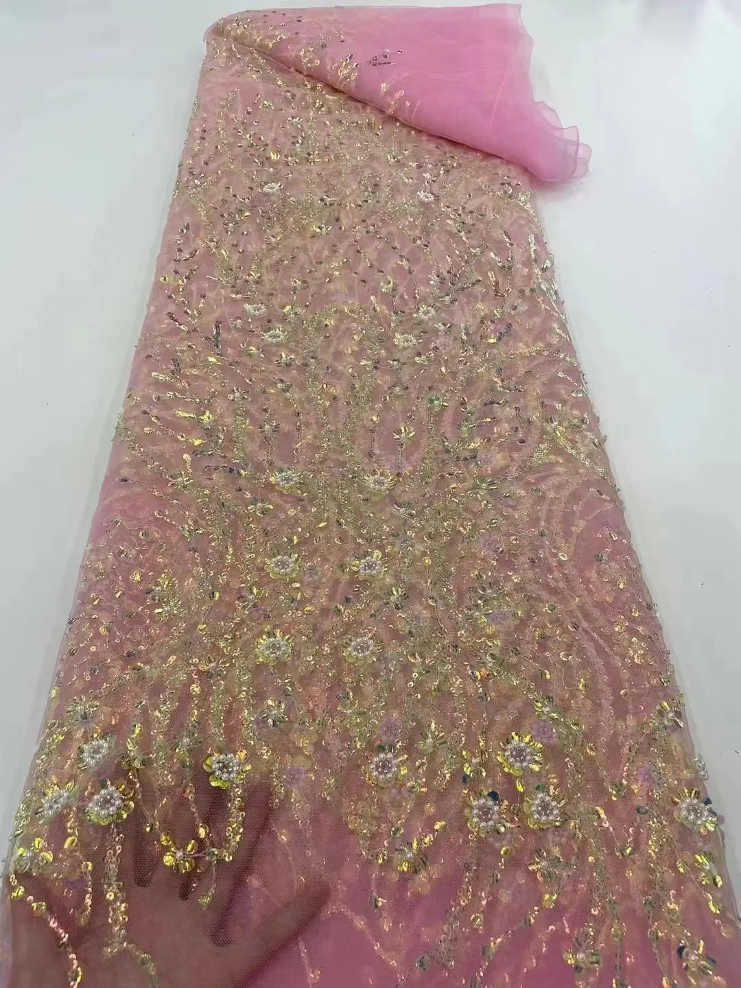 Скидка Оранжевая нигерийская французская кружевная ткань, 2021 вышитая африканская Бархатная кружевная ткань с камнями и блестками, кружево для Афр... Продажа Оранжевая нигерийская французская кружевная ткань, 2021 вышитая африканская Бархатная кружевная ткань с камнями и блестками, кружево для Афр...