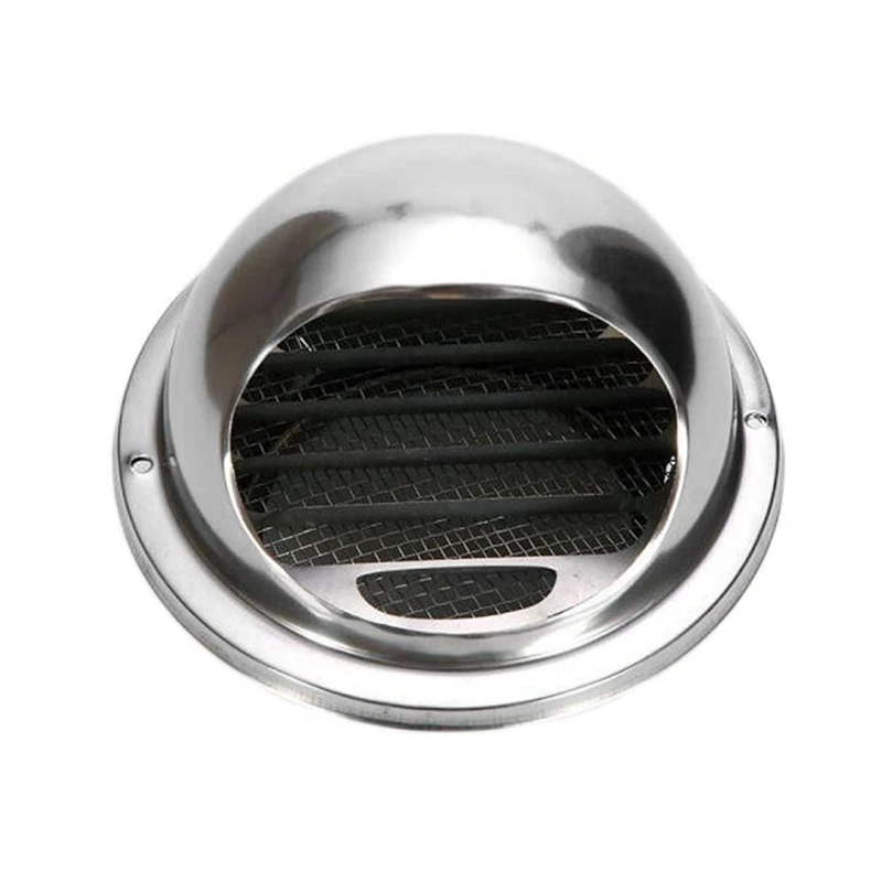 

Retail 5X 304 Stainless Steel Air Vent Round Grille Ventilation Cover Wall Vent Outlet 4 Inch