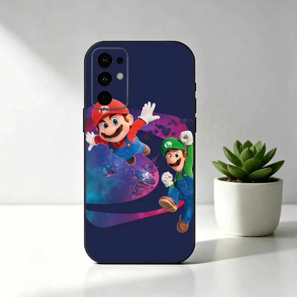 Чехол для телефона Samsung S25, S24, S21, S22, S23, S30, Ultra, S20, Plus, FE с дизайном Super Mario, мягкий силиконовый, черный (art.: 3920da0b2d43e) - 3920da0b2d43e