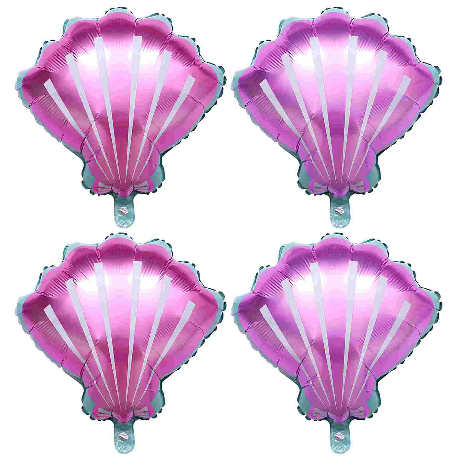 

4 Pcs Party Balloons Aluminum Foil Balloon Baby Shower Decorations Under The Sea Party Balloon Aluminium Shell Balloon