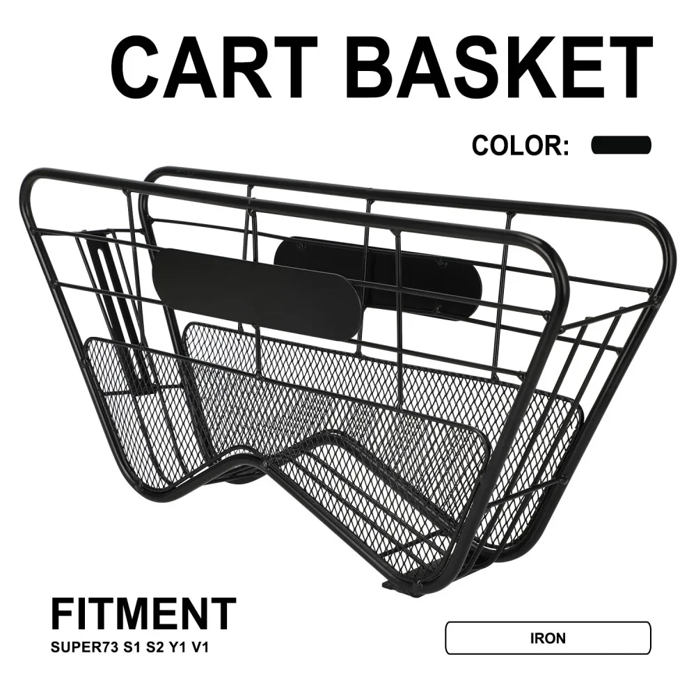 

Железная корзина для багажа на мотоцикл, багажная стойка, безопасная сумка для Super73 S1 S2 Y1 V1