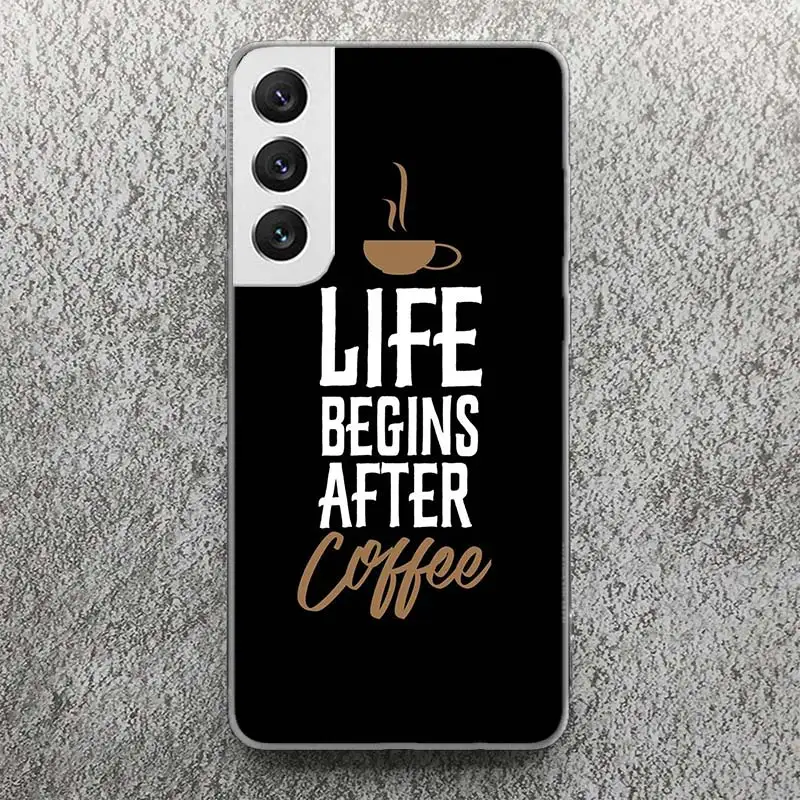 Coffee Wine Cup Print Soft Case for Samsung Galaxy Note 8 9 10 + 20 Ultra M21 M30S M32 M51 Phone Shell J4 J6 Plus J8 Cover images - 6