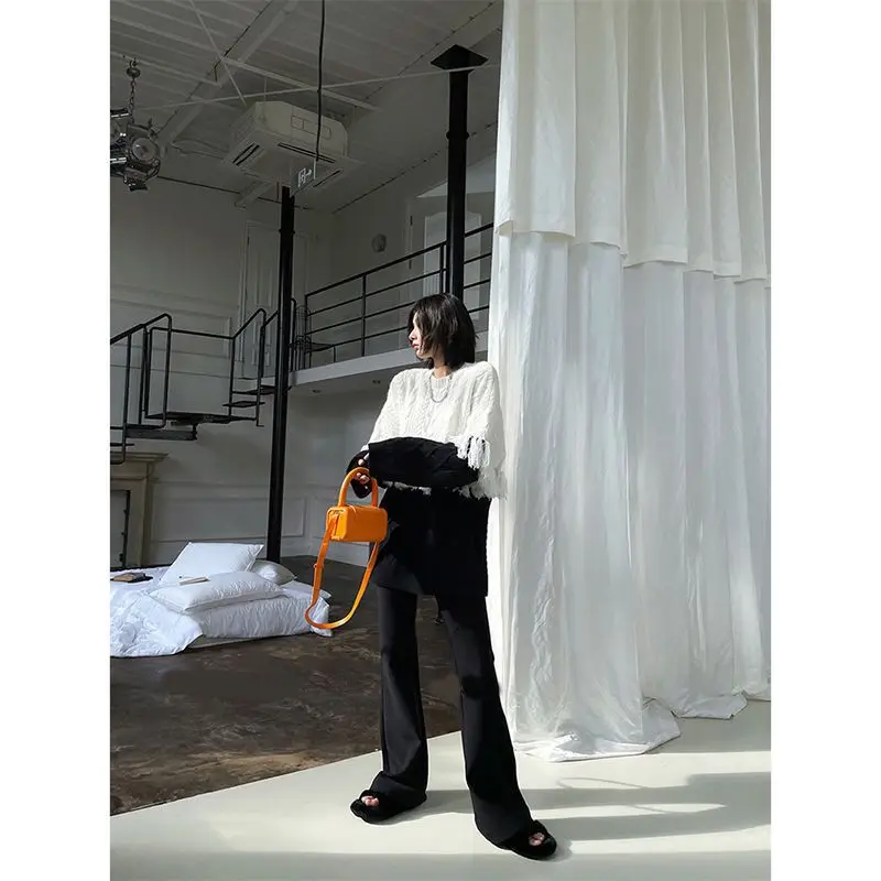 Korejepo корейский осенне-зимний свитер с бахромой женский индивидуальный уличный