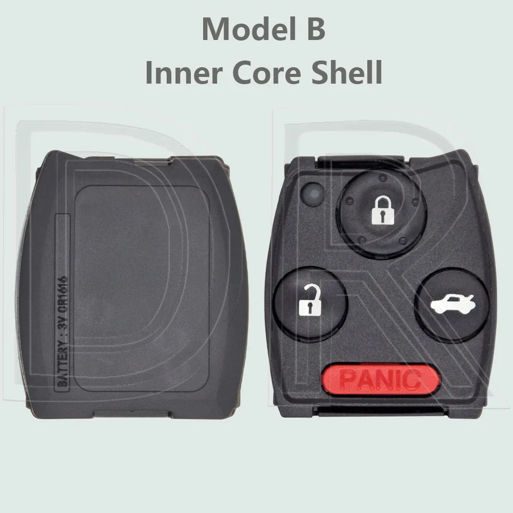 

Сменный чехол для дистанционного ключа автомобиля DR с внутренней оболочкой/без него для Honda Accord CR-V Pilot Civic Insight Ridgeline