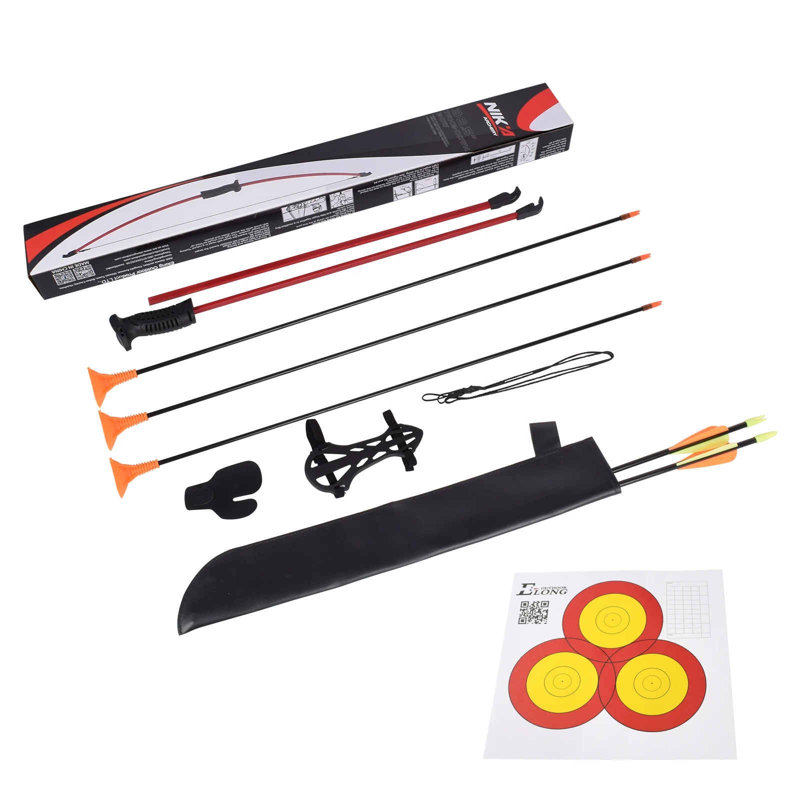 

1set Archery Bow and Arrow Set Children Target Shooting Using 36.5'' Recurve Bow Youth Bow Set