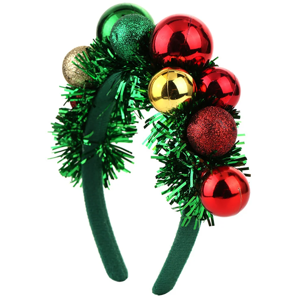 

Рождественская повязка на голову, головной убор в виде рождественского шара, ободок для волос, украшение для волос