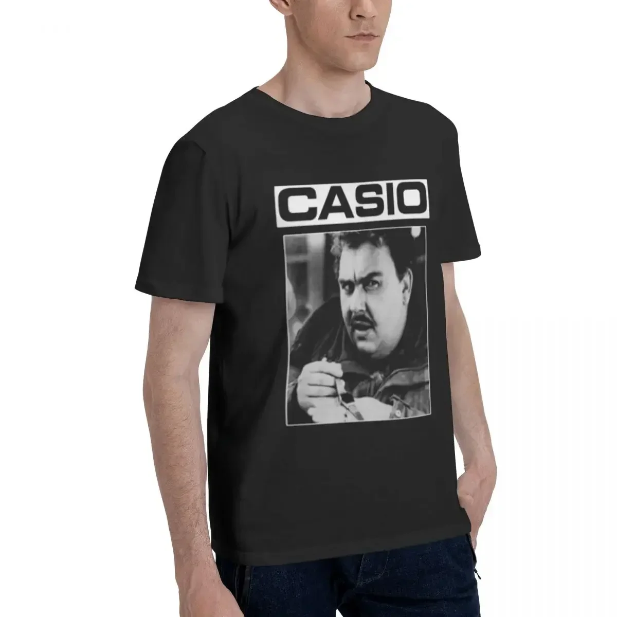 John Candy Casio 100% Cotton T-shirt Male Classic T Shirts Men Round Neck Short Sleeve S-6XL