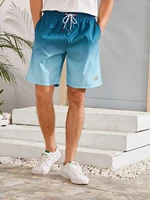 summer new mens ripped white short jeans korean fashion 100 cotton black baggy straight denim shorts male brand clothes