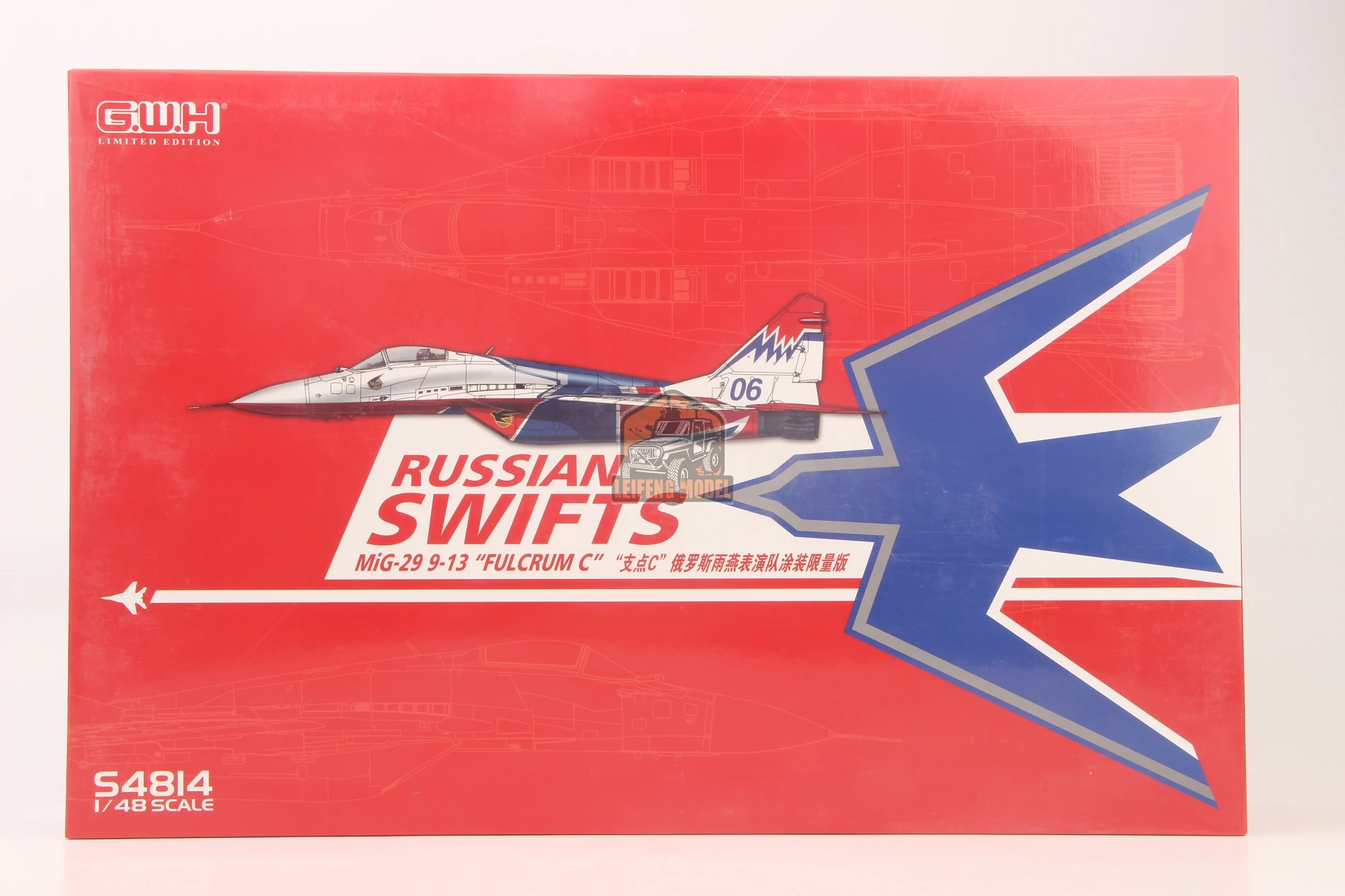 

GreatWall S4814 1/48 SCALE RUSSIAN SWIFTS MIG-29 9-13 "FULCRUM C" 2020 NEW