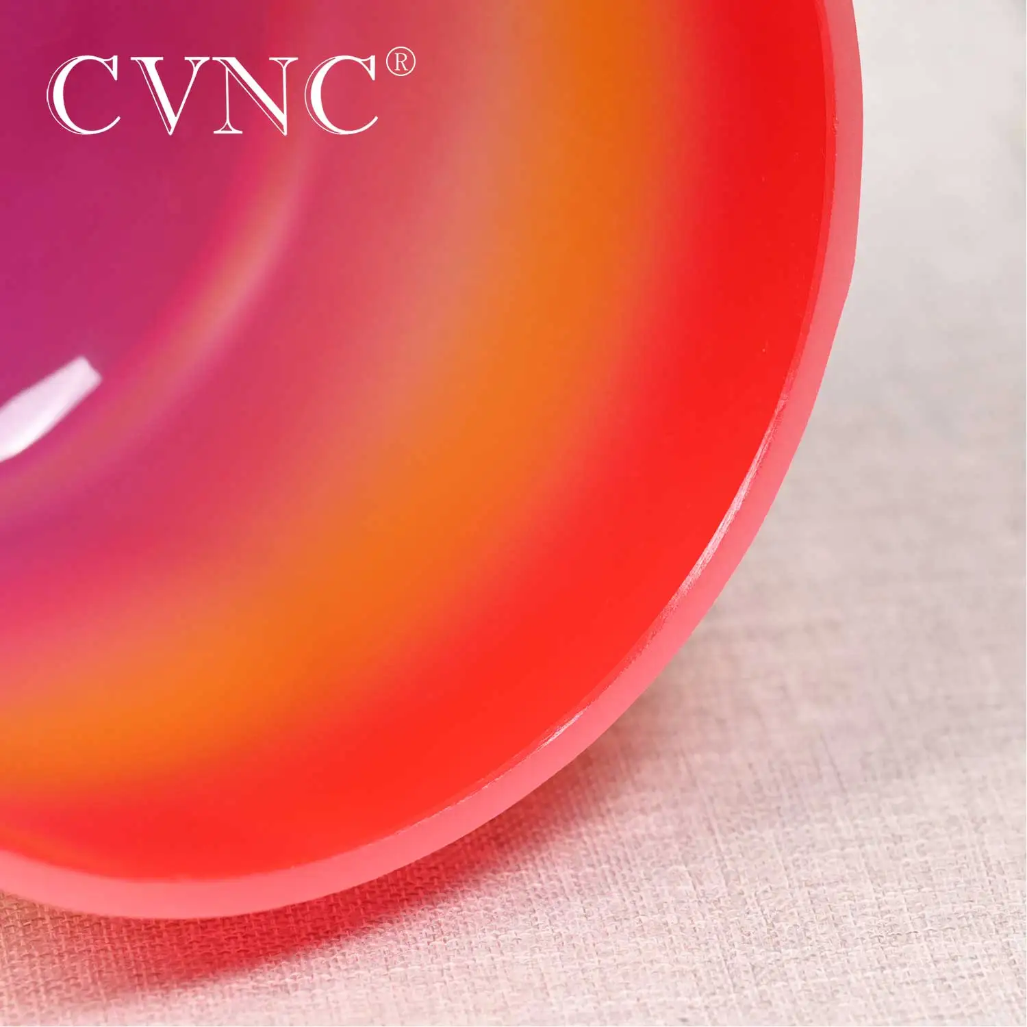 Хрустальная Поющая чаша CVNC 10 дюймов 440/432 Гц радужная музыкальная дизайнерская
