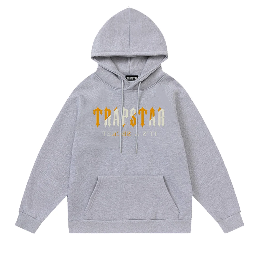 

Mens Spring Print Hoodies Trapstar Brand Mens Casual Loose Cotton Hooded Sweatshirt Streetwear Hip Hop Sport Jogger HoodPullover