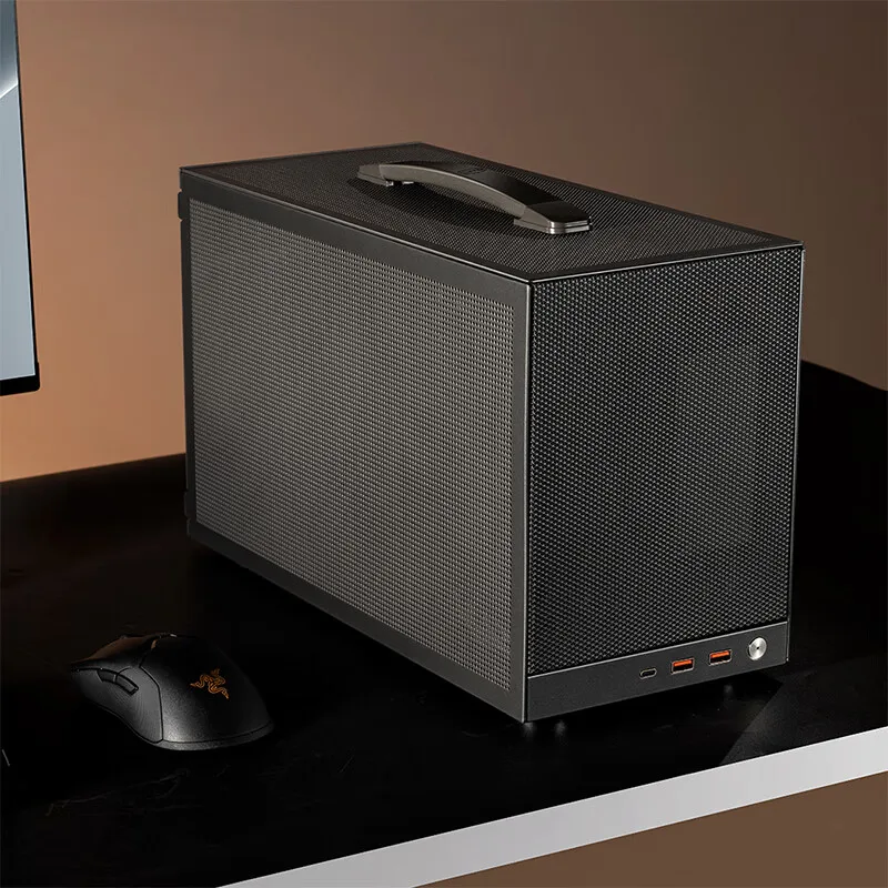 PCCOOLER K101 Mesh Портативный настольный компьютер ITX Small Case поддерживает источник