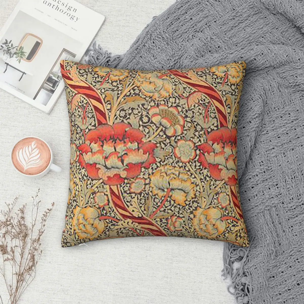 William Morris Patterns товары на квадратной наволочке Zazzle наволочка молнии декоративная