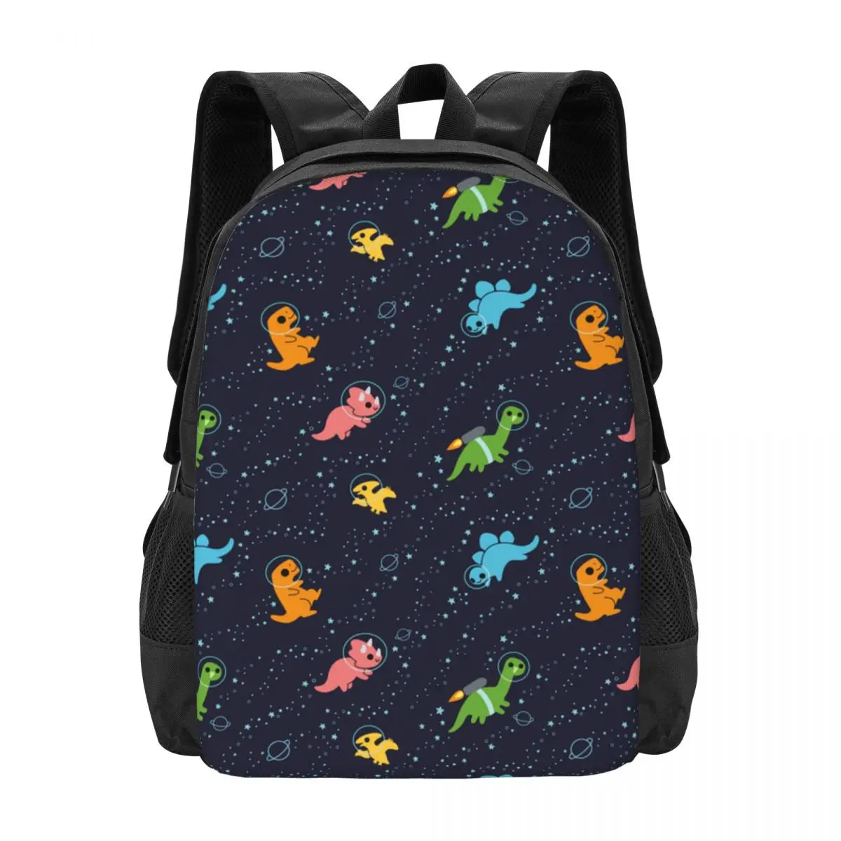 

Space Dinosaurs Simple Stylish Student Schoolbag Waterproof Large Capacity Casual Backpack Travel Laptop Rucksack