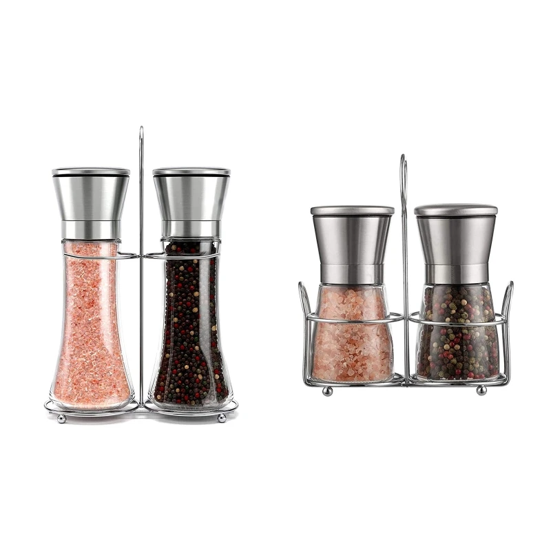 

Multifunctional Stainless Steel Shakers Grinding Tool with Strong Ceramic Adjustable Coarseness Salt Shakers Peppercorns