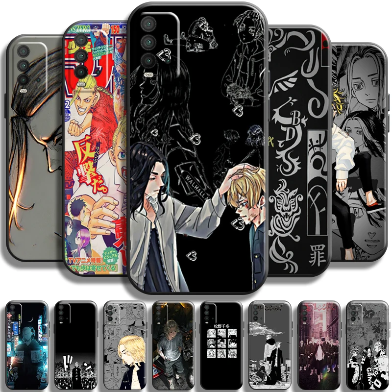 

Anime Tokyo Revengers For Xiaomi Redmi Note 8 8T Pro Redmi 8 8A Phone Case Silicone Cover Coque Black Funda Soft TPU Carcasa