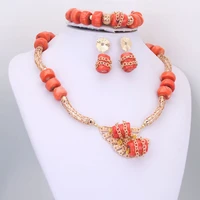 newest dudo 21 inches 14 16mm big nature coral african coral beads set for nigerian fashion wedding set 2022