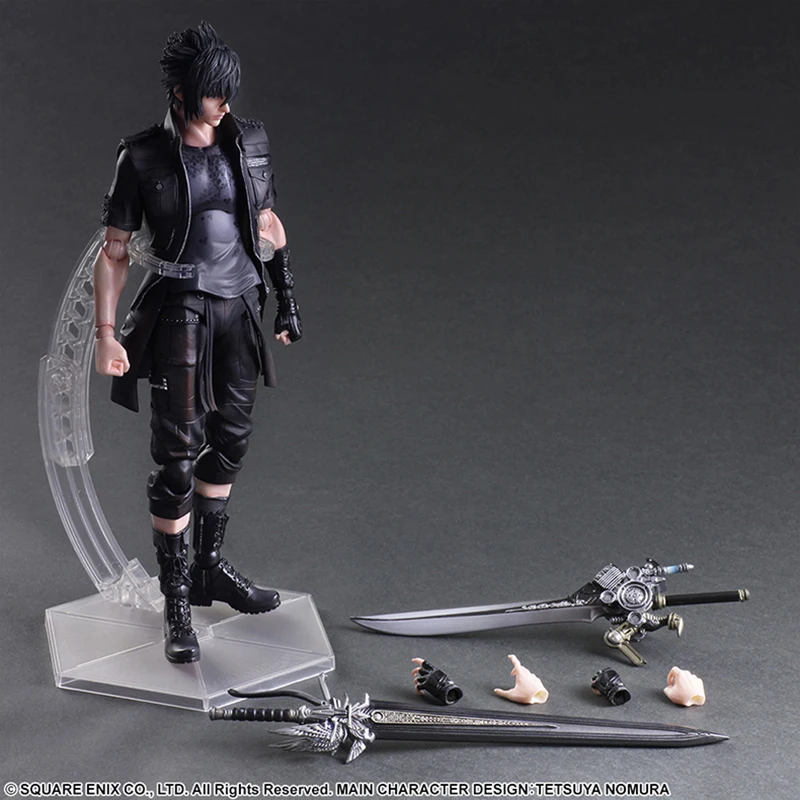 

Фигурка аниме Play Arts Kai Noctis Lucis, фигурка FF15, периферийная каелум, Коллекционная модель, игрушки, куклы, подвижный шарнирный подарок