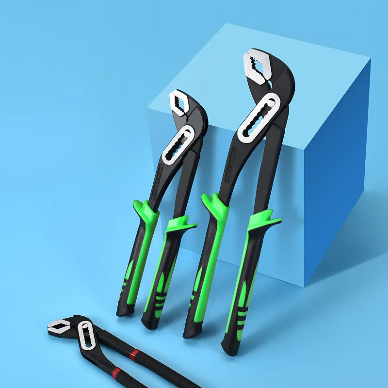 

8" 10" 12"Water Pump Pliers Quick-release Plumbing Pliers Adjustable pliers Straight Jaw Groove Joint Plier Set