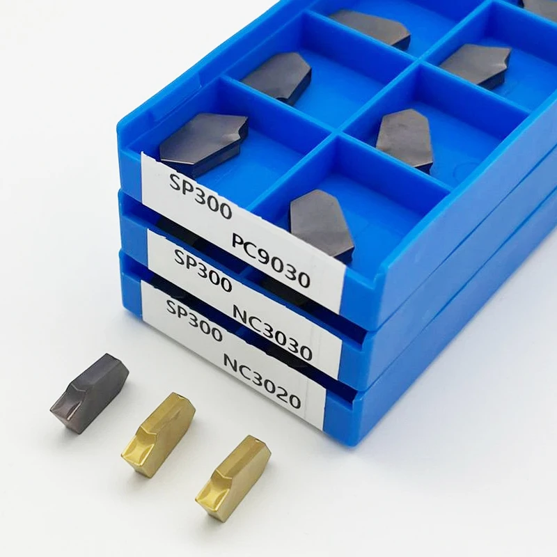 

SP200 SP300 SP400 PC9030 NC3030 NC3020 Твердосплавные пластины SP300 Канавочные пластины Токарный станок с ЧПУ