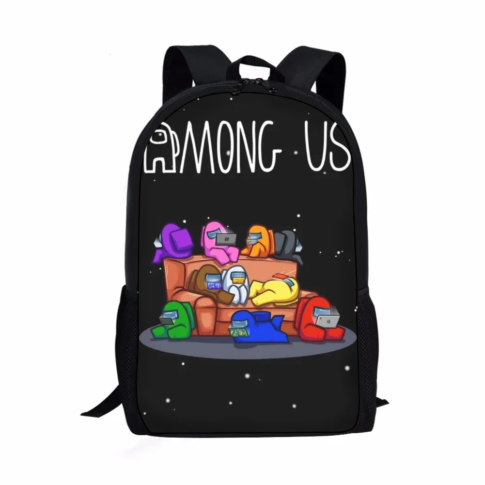 HaoYun Cartoon Kids School Backpack AMONG-US Anime Pattern Toddlers School Bags 3D Print Design Children's Travel Bags