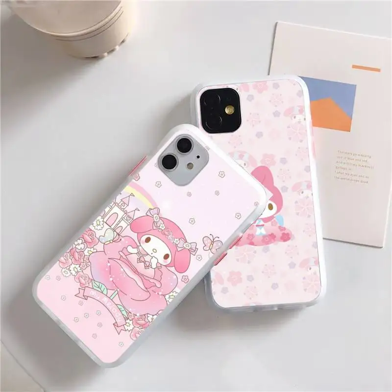 

Cute Cartoon my melodys Phone Case For iphone 13 12 11 xr xs x 7 8 pro max Plain Soft TPU Silicone Clear Case Cover