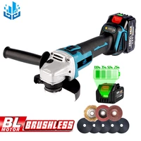 18v 125mm brushless cordless impact angle grinder 3 variable speed for makita battery diy power tool cutting machine polisher
