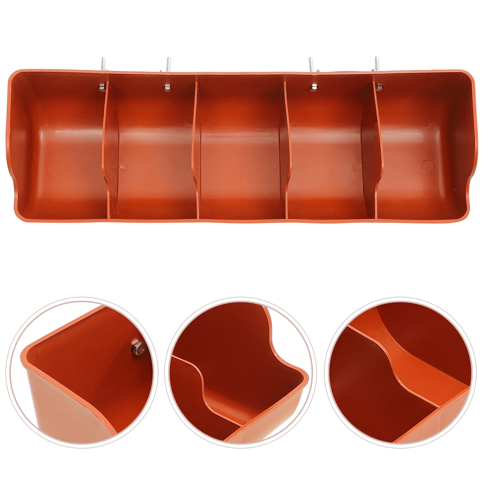 

Piggy Trough Farm Supply Compartment Guinea Water Dispensers Manger Plastic Playpen Feeding