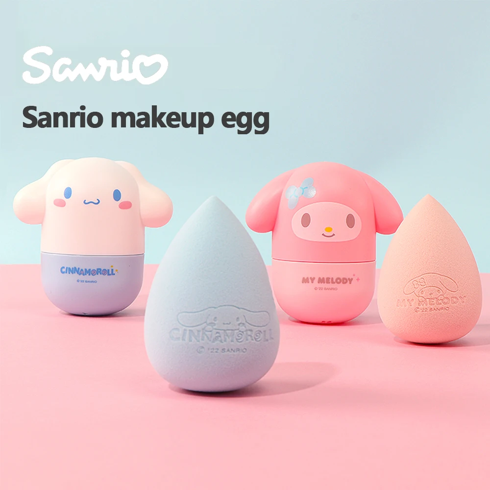 

Sanrio мультфильм макияж яйцо крышка коробка Kawaii Cinnamorroll My Melody игрушки макияж слой Косметика Искусственная Девушка праздничные подарки женщины