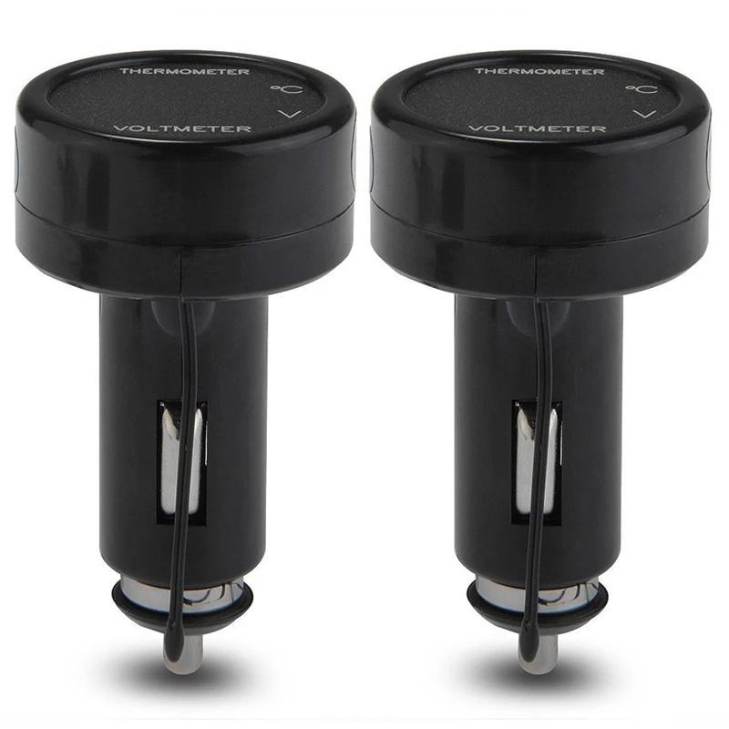 

2 шт., вольтметр-термометр, 12 В, 24 В
