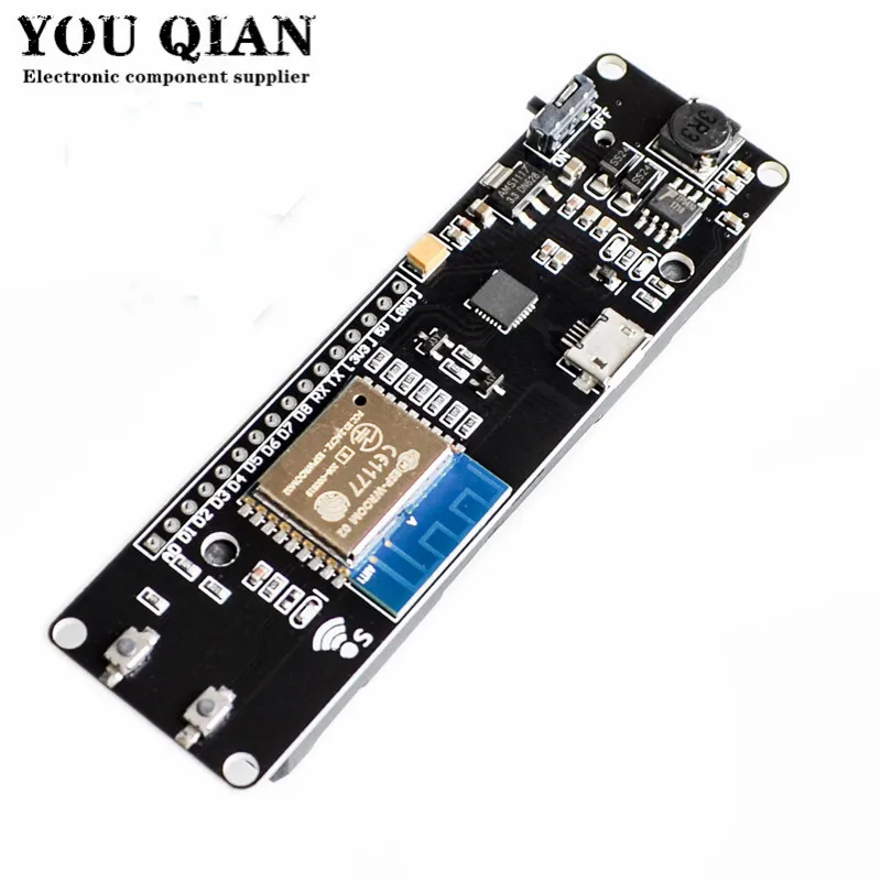 

10Pcs WeMos D1 ESP-Wroom-02 ESP8266 Nodemcu WiFi Module With 18650 Battery Charging