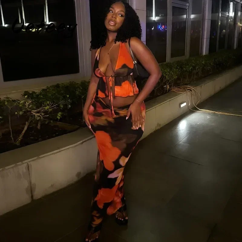 Соблазнительный комплект Ueteey из двух предметов с юбкой Женский без рукавов жилет