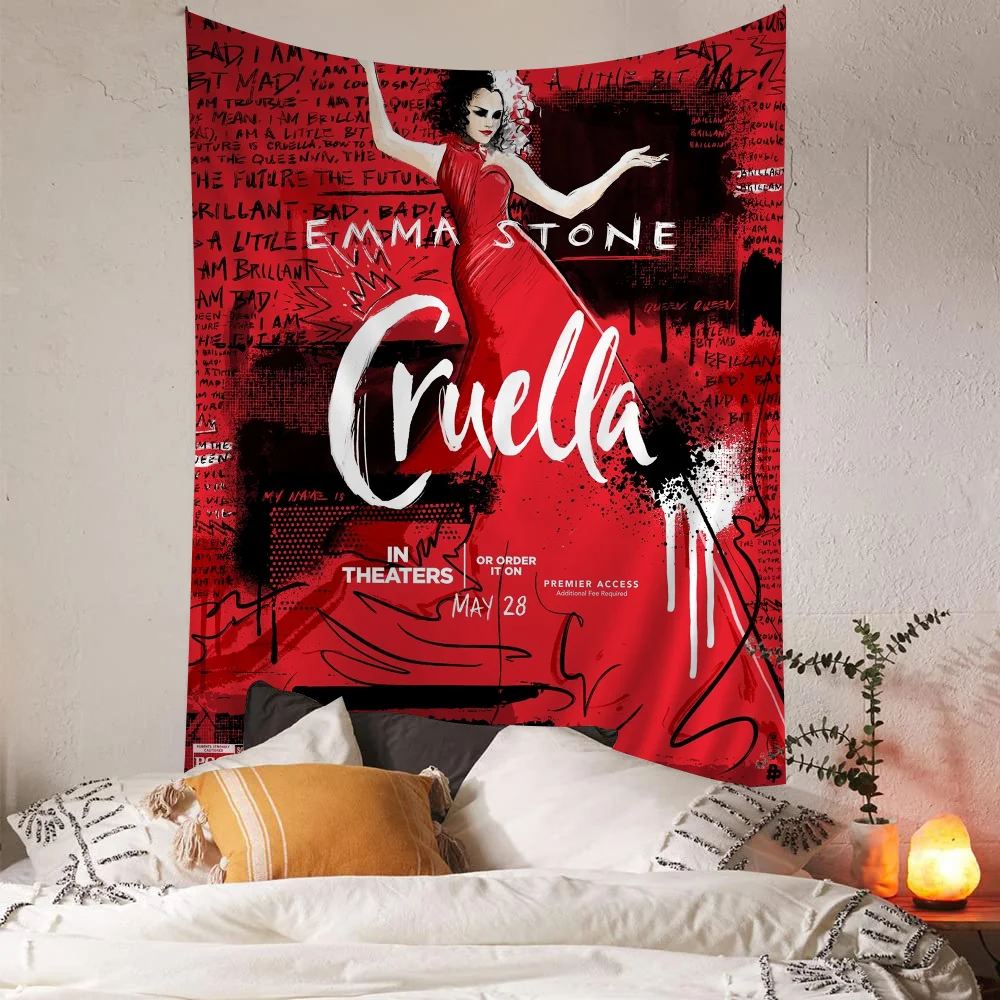 Настенный гобелен из фильма C-Cruella подвесной Таро хиппи настенные коврики листы