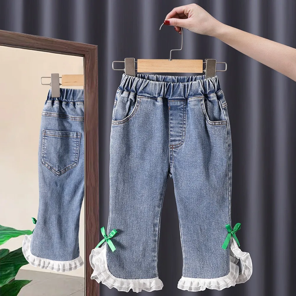 

Girls' Jeans, Blue Cotton Denim, Women'S Denim Pants, Teenagers' Clothing, Children'S Outdoor Clothing, Girls' Clothing, Autumn