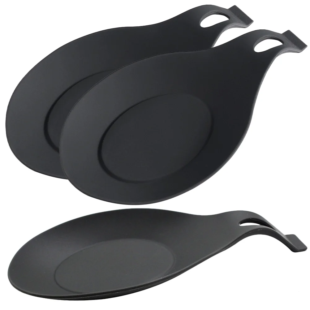 

Spoon Rest Holder Silicone Kitchen Utensil Cooking Tray Resistant Heat Stand Stove Coffee Stovetop