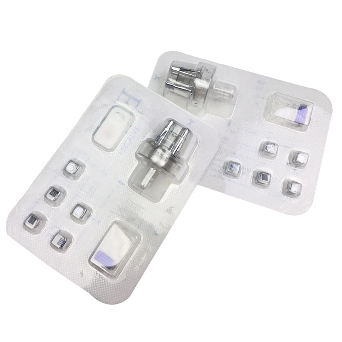 

EMS Monocrystalline Silicon Chip Replacement Head 1 Set for Injector Mesotherapy Gun Needle Free Injection Moisturizing Mesogun