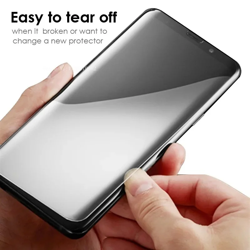 УФ-жидкость закаленное стекло с полным клеем для Samsung Galaxy S24 S23 S22 S21 S20 S10 S9 S8 Note 8 9 10 20