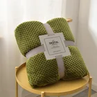 Домашний текстиль Флисовое одеяло в клетку супер мягкое кофейное покрывало в японском стиле для диванакроватисамолета для путешествий пледы лоскутное покрывало