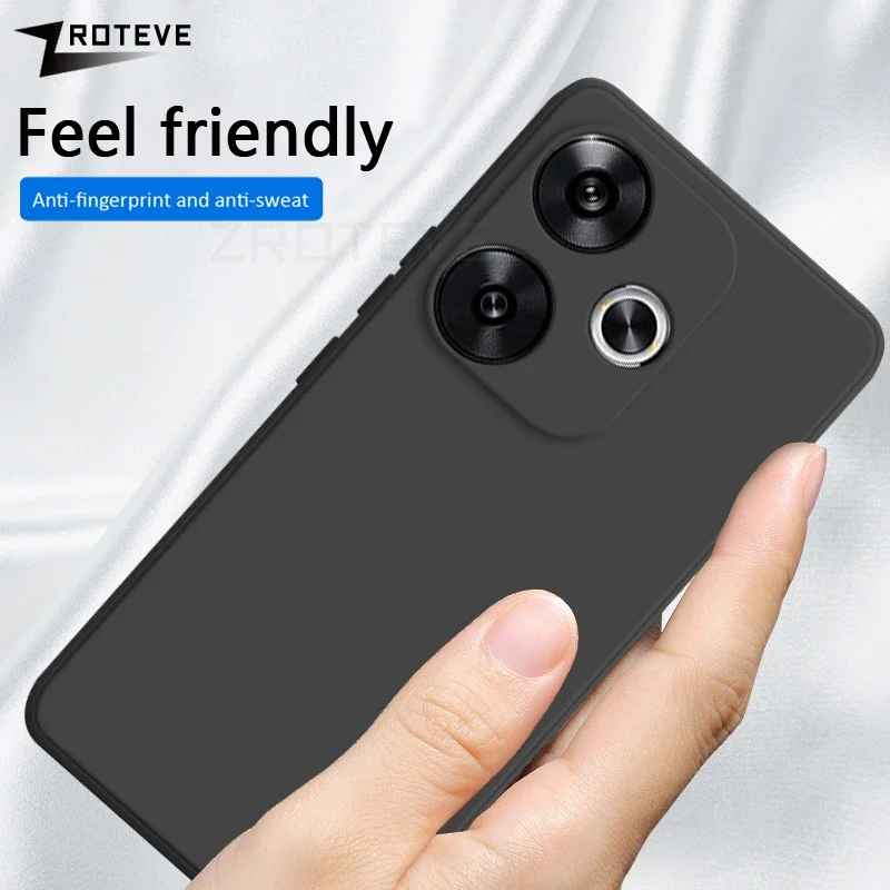 Для PocoF6 Чехол ZROTEVE Шелковистый жидкий силиконовый мягкий чехол для Xiaomi Poco F6 F6Pro Xiomi