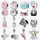 Женский браслет из серебра 925 пробы, с бусинами