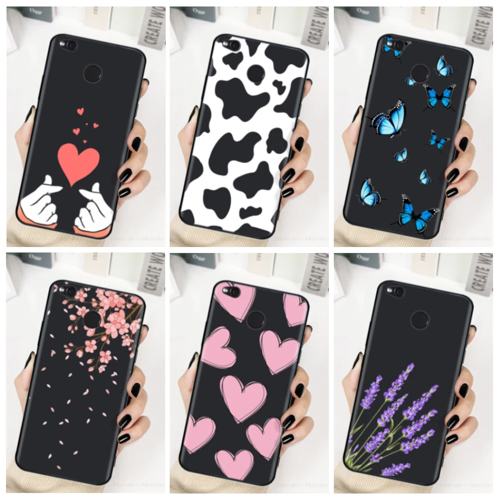 Чехол для xiaomi Redmi 4X силиконовая задняя крышка чехол телефона Pro чехлы мягкий