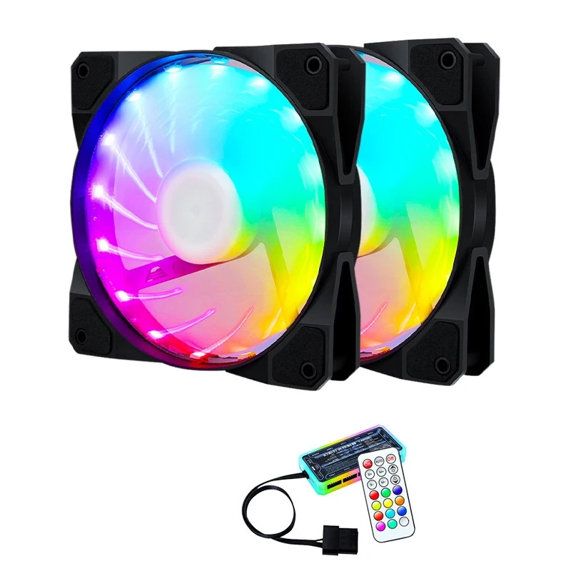 

Кулер для процессора, 12 В, 6 контактов, 15 светодиодов, RGB-подсветильник ка, 120 мм