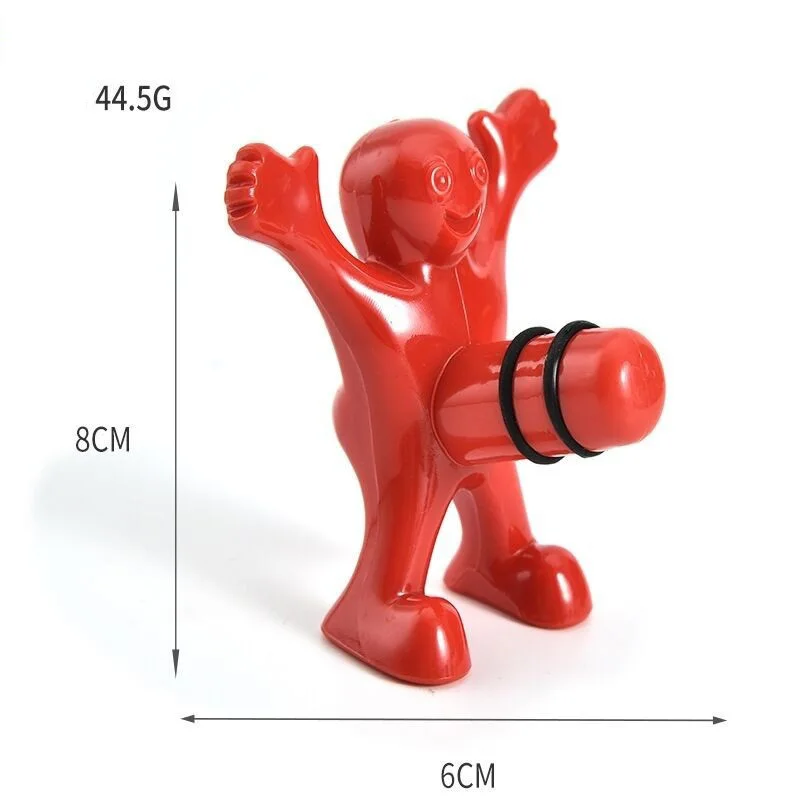 Красный креативный мужчина старый брат угощение пива открывающаяся маленькая